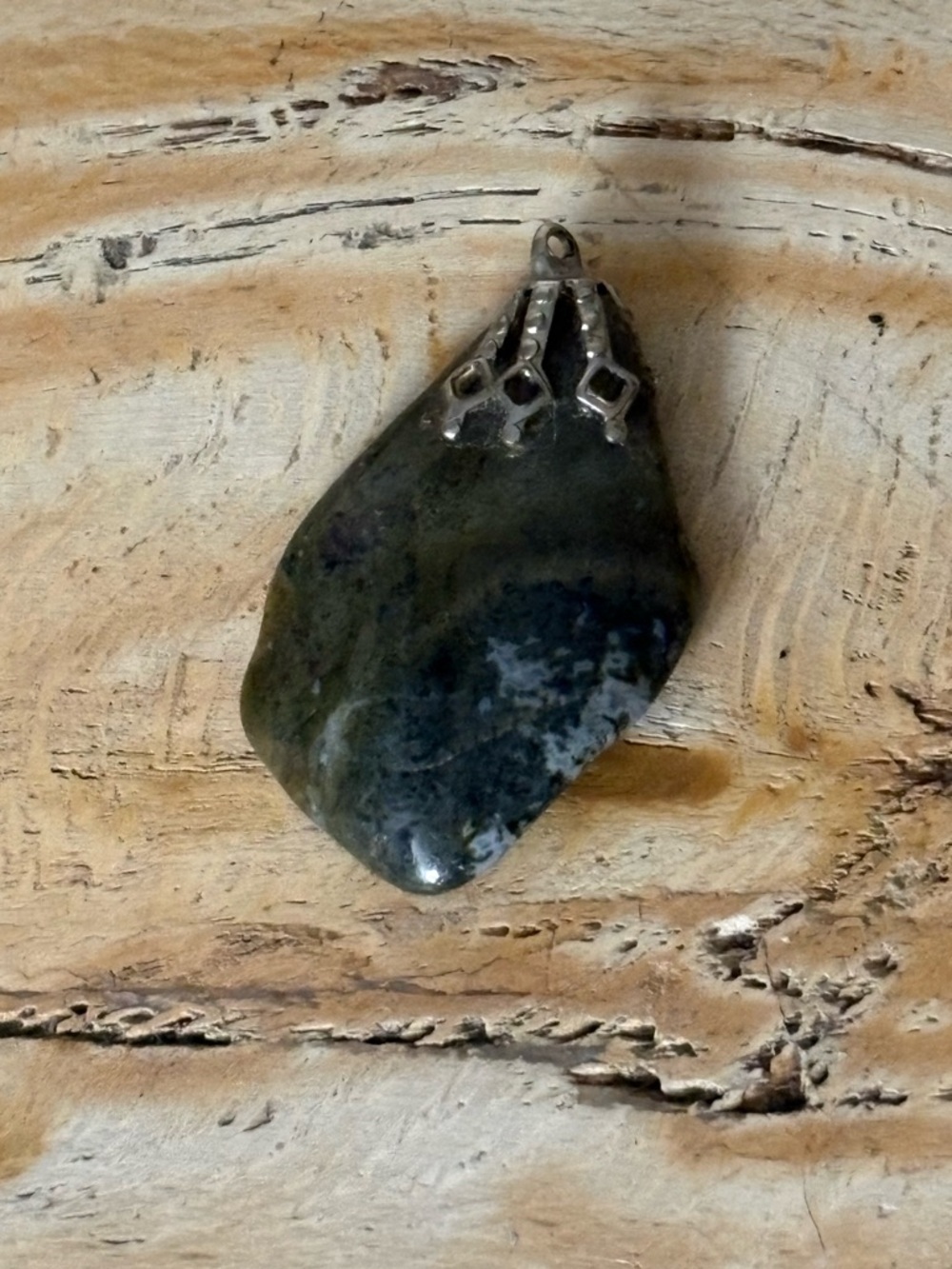 Green Jasper Pendant Necklace
